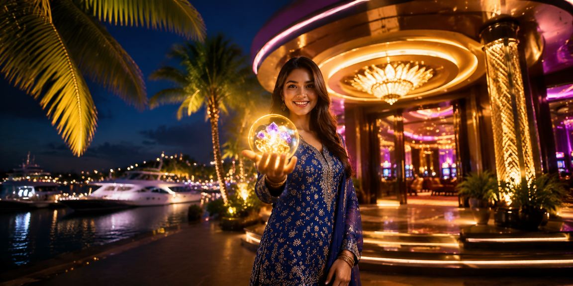 Suasana kasino hiburan di Langkawi dengan pakaian baju kurung tradisional